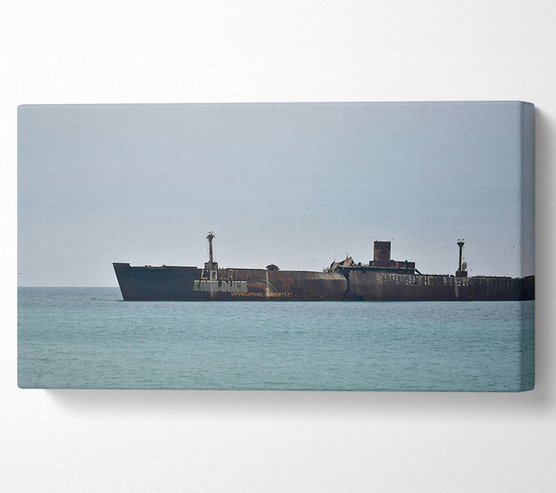  A Canvas Print of Teal Ghost Ship Canvas Art