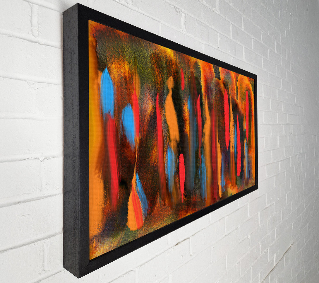  A Canvas Print of Crimson Abstract Streaks Canvas Art