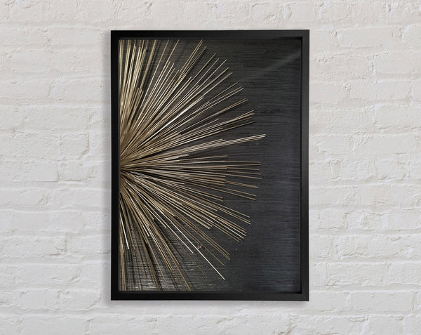 Gold Spikes Framed Print