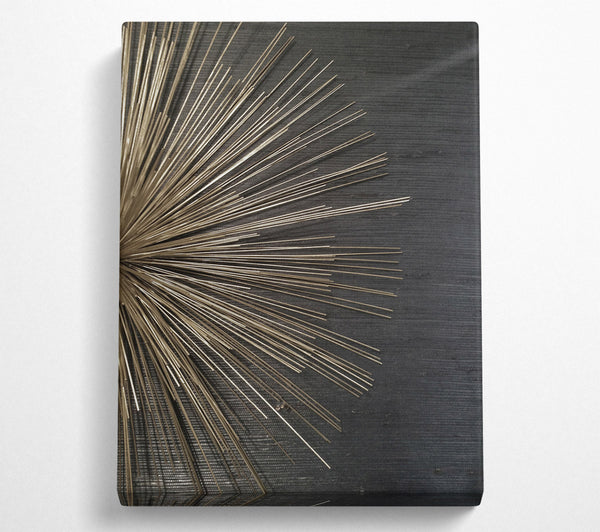  A Canvas Print of Gold Spikes Canvas Wall Art