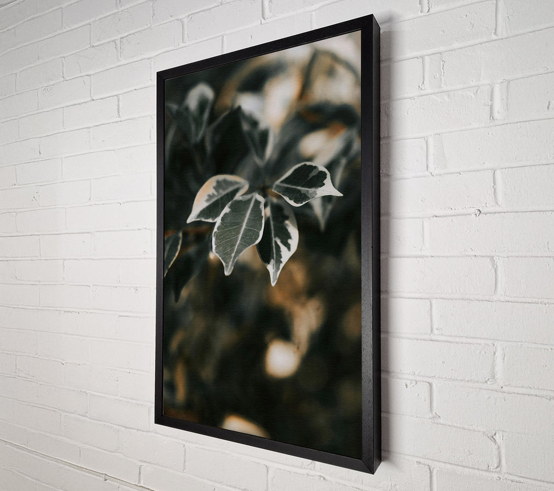  A Canvas Print of Green Veined Leaves Canvas Art