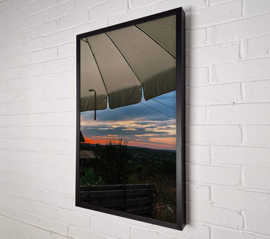  A Canvas Print of Orange Sunset View Canvas Art