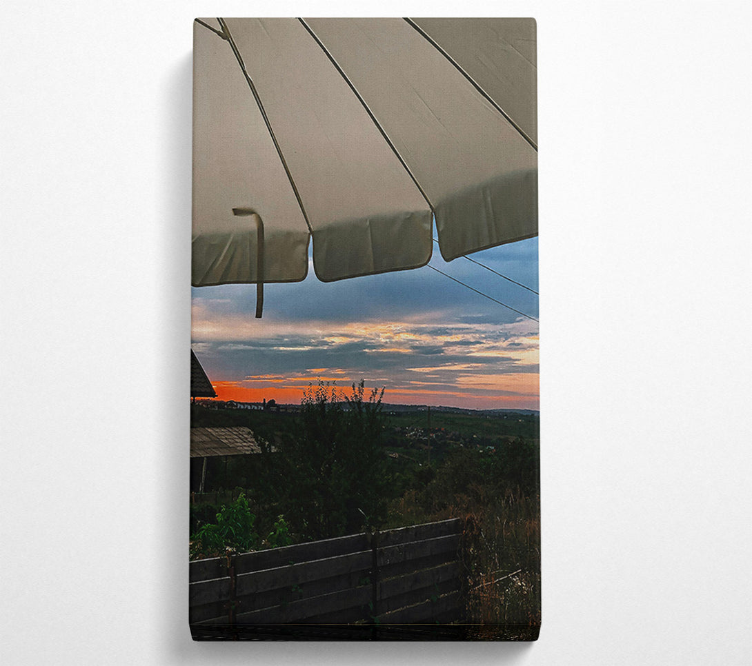  A Canvas Print of Orange Sunset View Canvas Art
