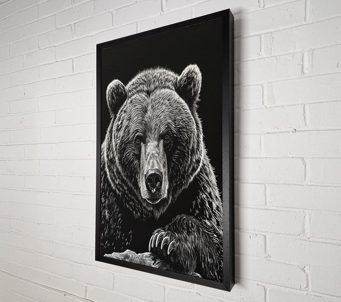  A Canvas Print of White Bear Gaze Canvas Art