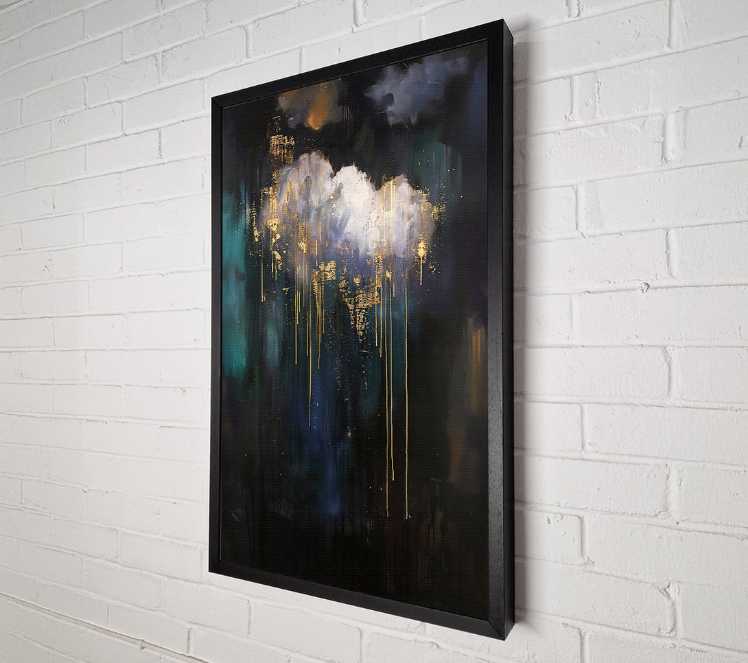  A Canvas Print of Golden Night Sky Canvas Print