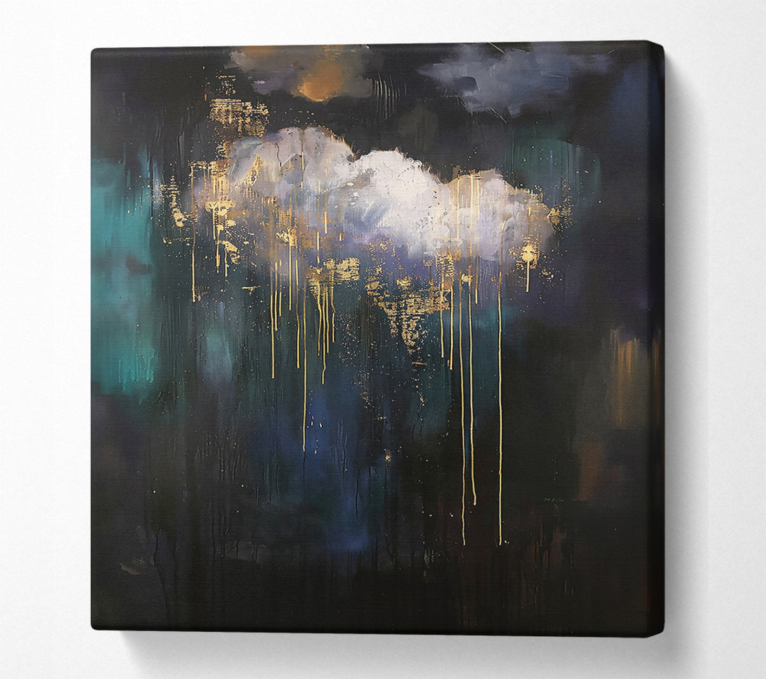  A Canvas Print of Golden Night Sky Canvas Print