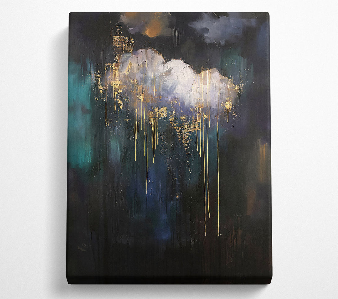  A Canvas Print of Golden Night Sky Canvas Print