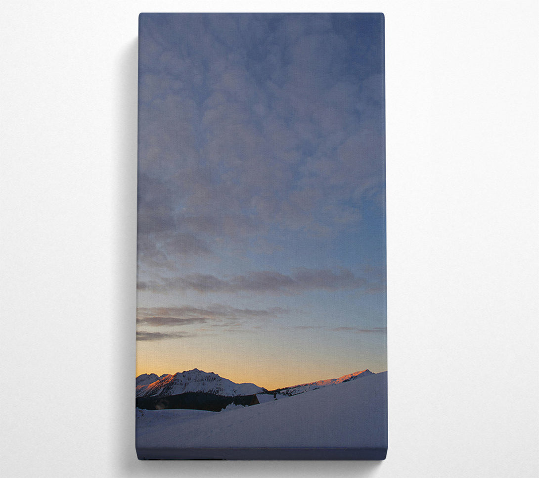  A Canvas Print of Golden Sky Mountainscape Canvas Print