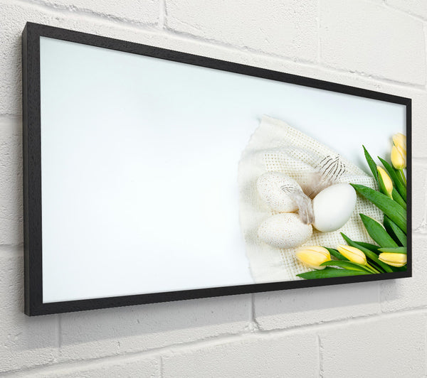 White Eggs And Yellow Blooms