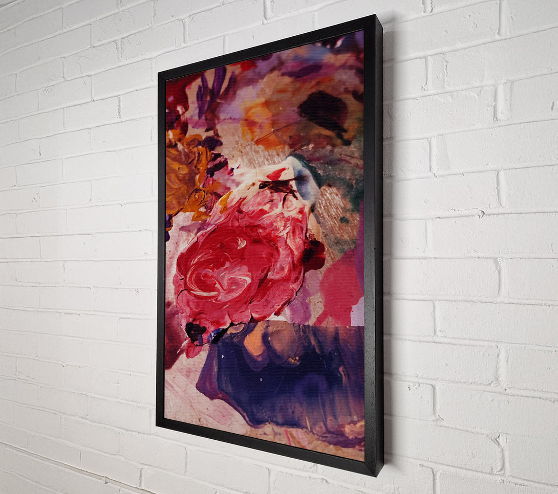  A Canvas Print of Crimson Swirls Of Color Canvas Wall Art