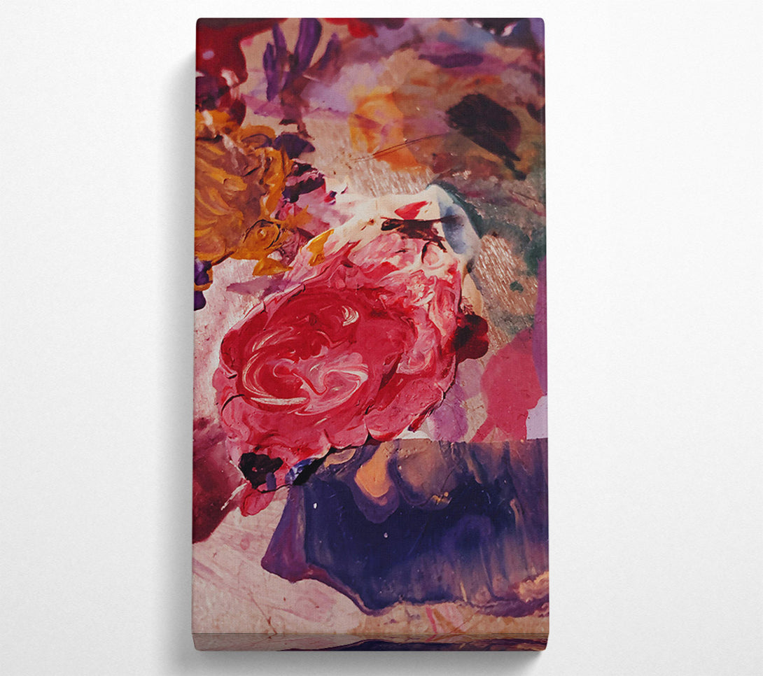  A Canvas Print of Crimson Swirls Of Color Canvas Wall Art