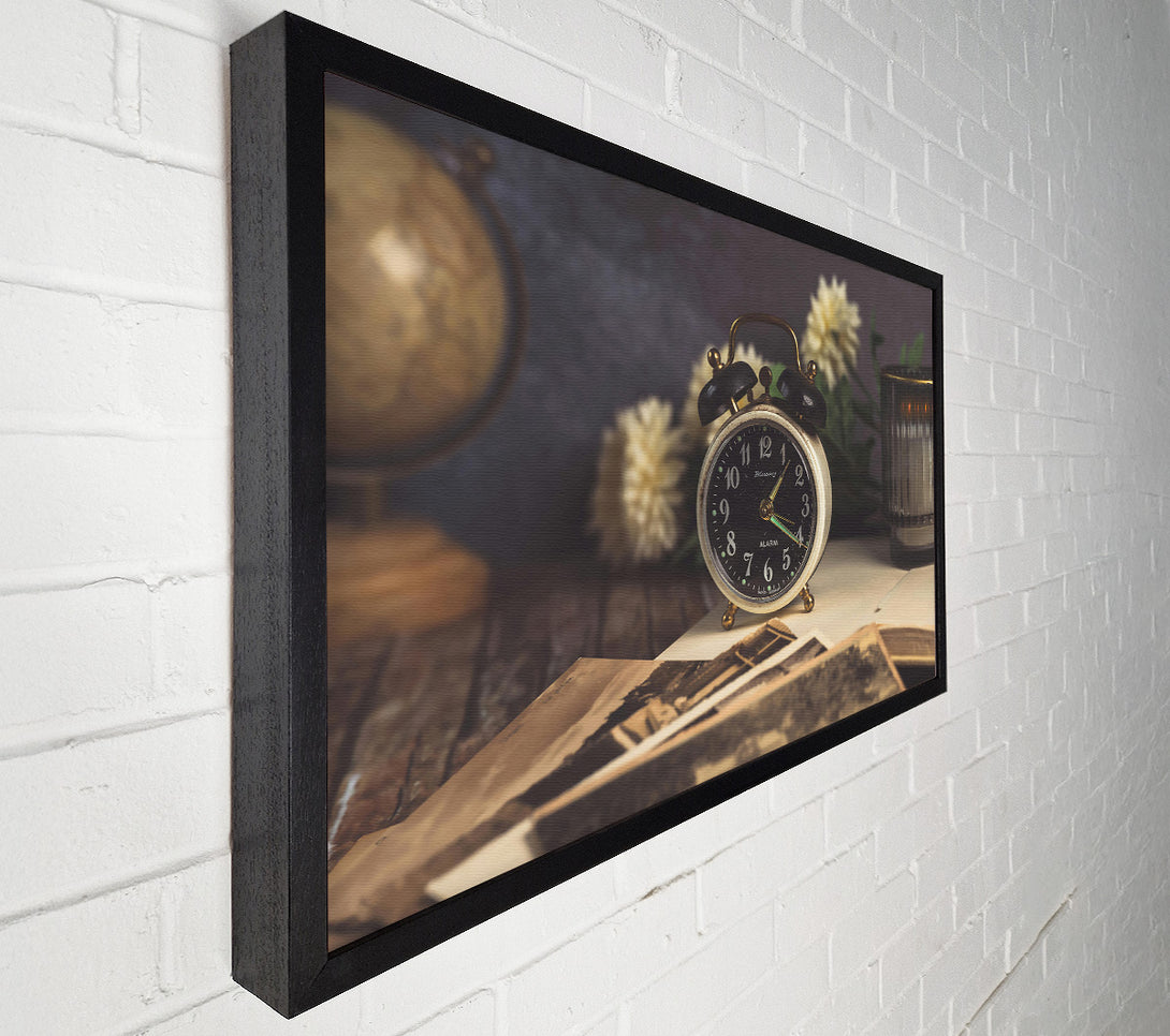  A Canvas Print of White Alarm Clock Memories Canvas Art