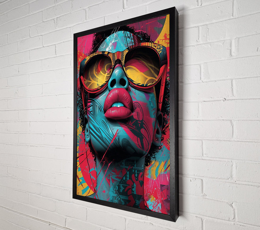  A Canvas Print of Blue Expressionism, Canvas Wall Art