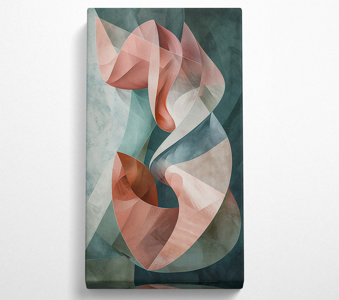  A Canvas Print of Rose Petal Abstraction Canvas Art