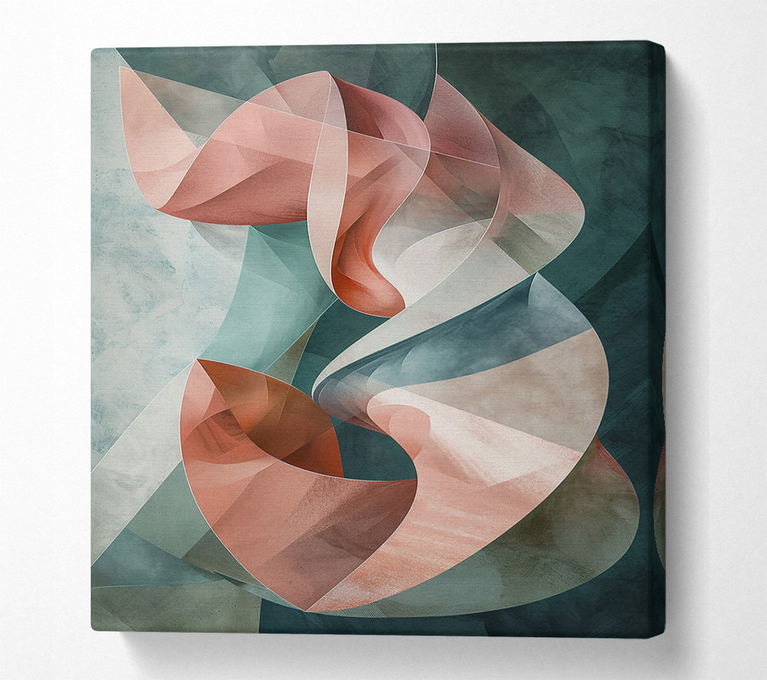  A Canvas Print of Rose Petal Abstraction Canvas Art