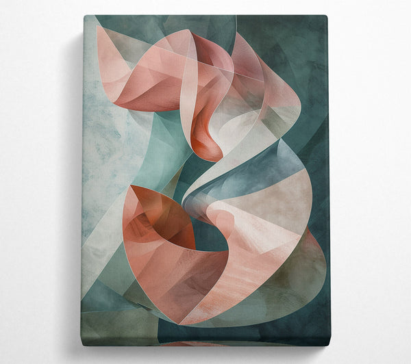 A Canvas Print of Rose Petal Abstraction Canvas Art
