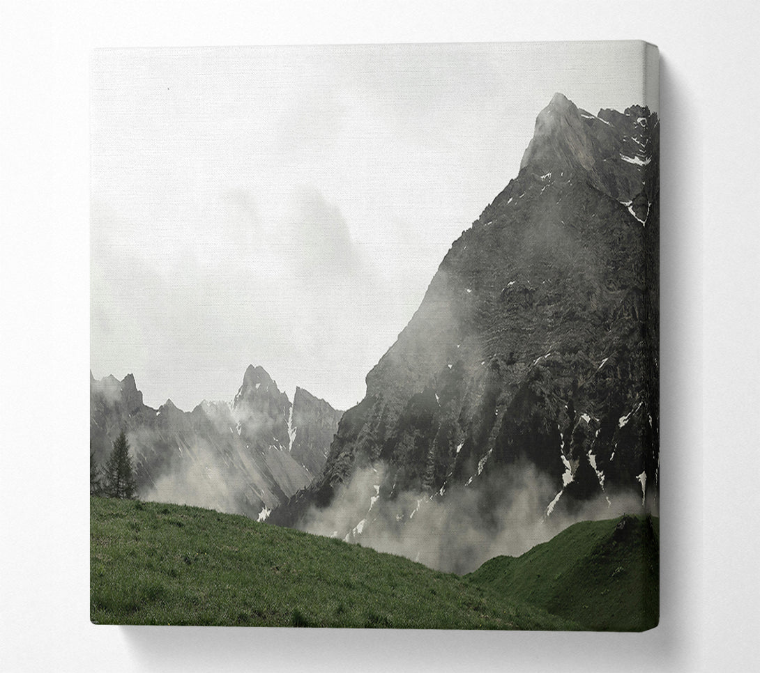  A Canvas Print of Grey Mountain Mist Canvas Art