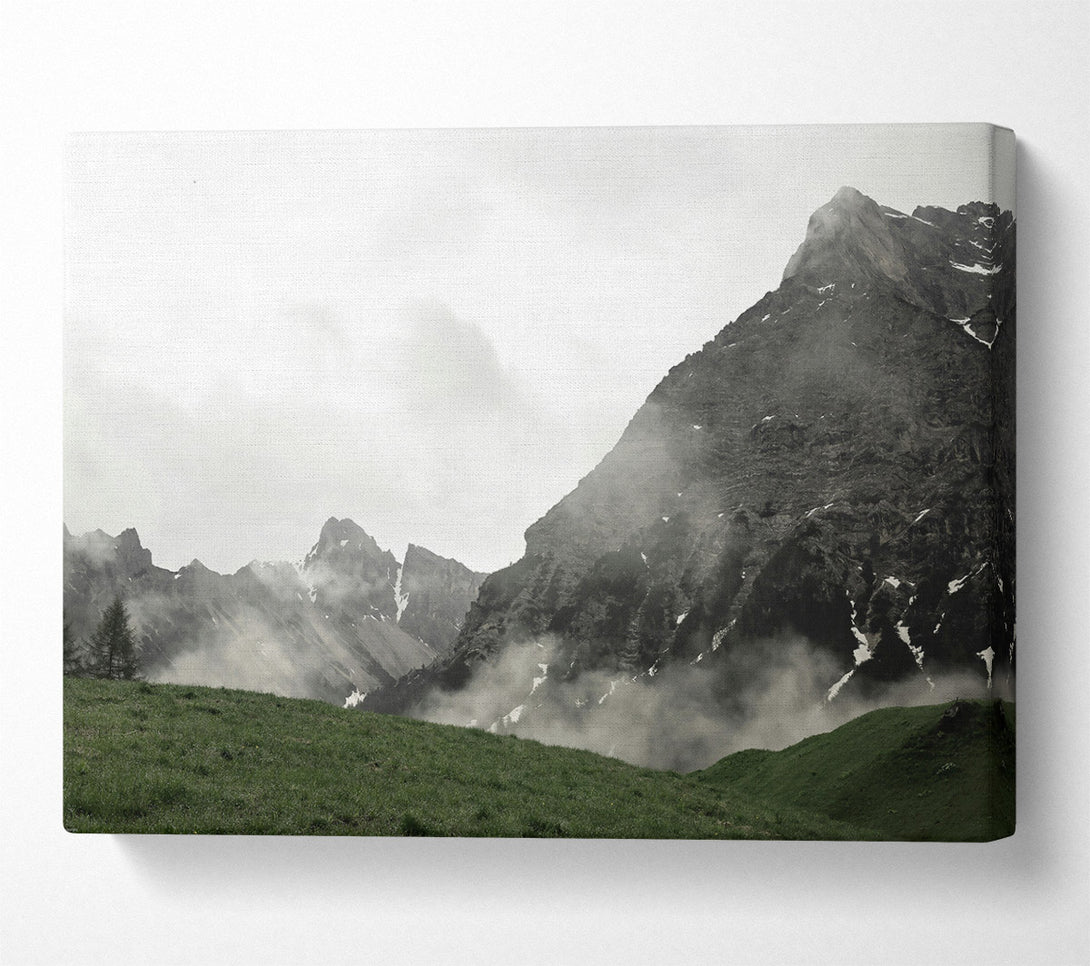  A Canvas Print of Grey Mountain Mist Canvas Art