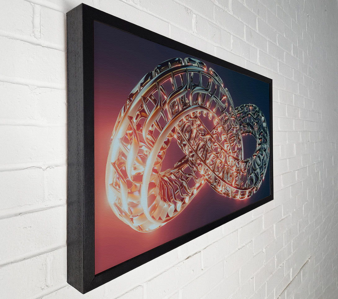  A Canvas Print of Crimson Infinite Knot Canvas Wall Art