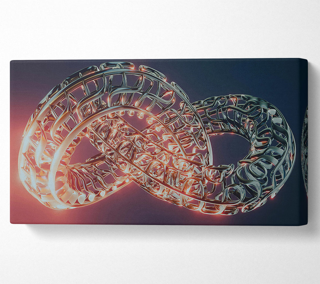  A Canvas Print of Crimson Infinite Knot Canvas Wall Art