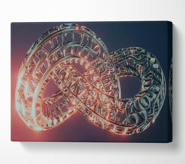  A Canvas Print of Crimson Infinite Knot Canvas Wall Art