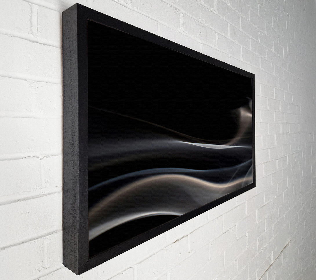  A Canvas Print of Grey Smoke Swirls Canvas Art