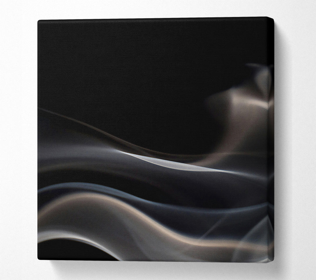  A Canvas Print of Grey Smoke Swirls Canvas Art