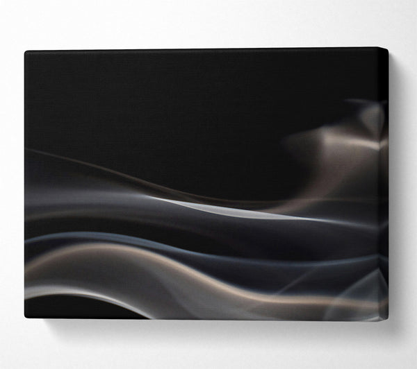  A Canvas Print of Grey Smoke Swirls Canvas Art