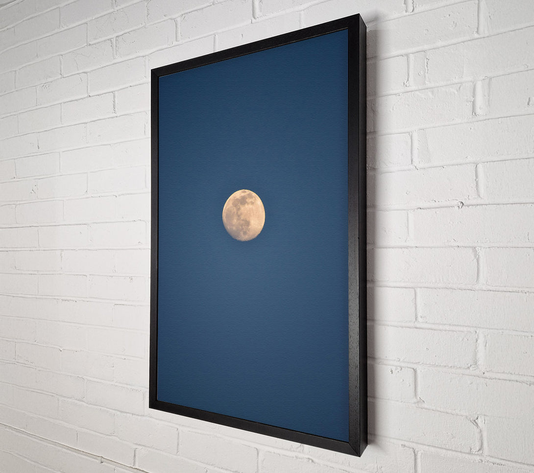  A Canvas Print of Blue And White Moon Canvas Print