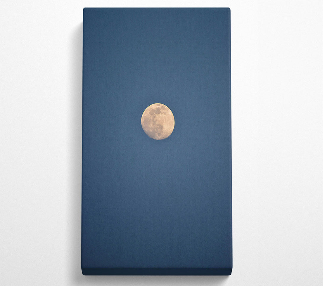 A Canvas Print of Blue And White Moon Canvas Print