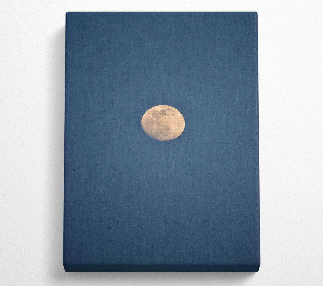  A Canvas Print of Blue And White Moon Canvas Print