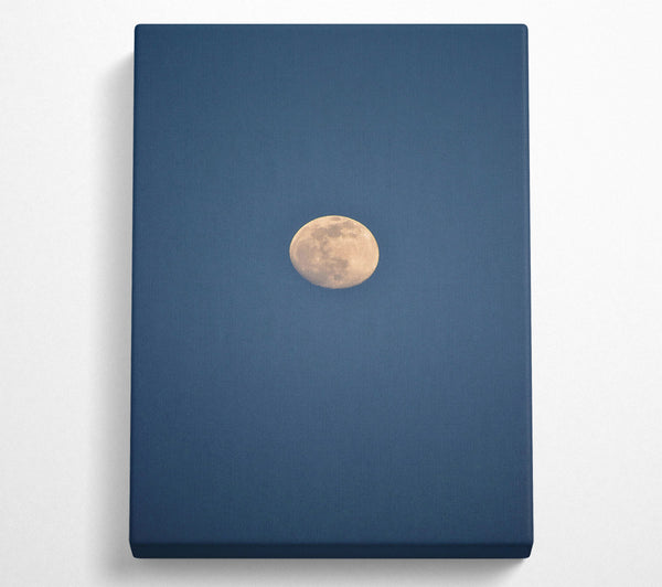  A Canvas Print of Blue And White Moon Canvas Print