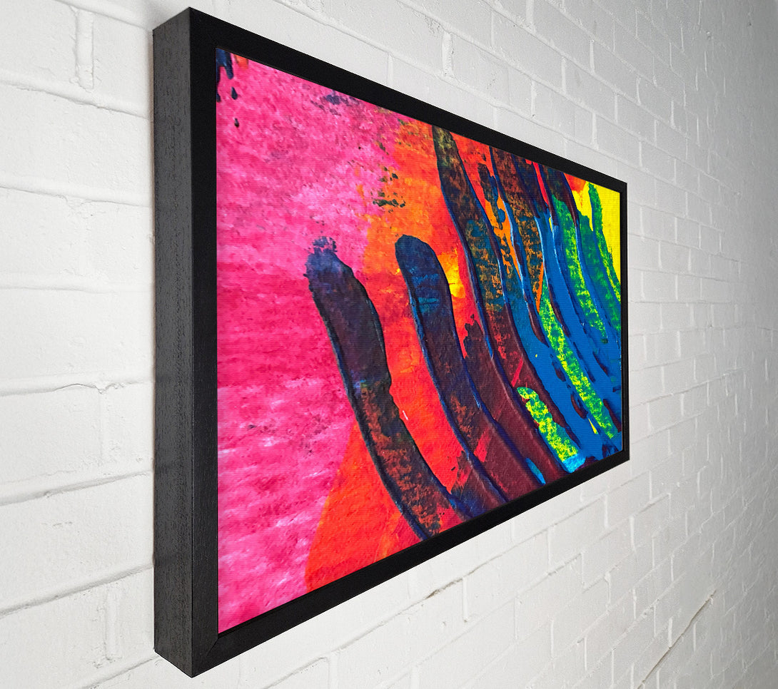  A Canvas Print of Blue And Crimson Waves Canvas Art