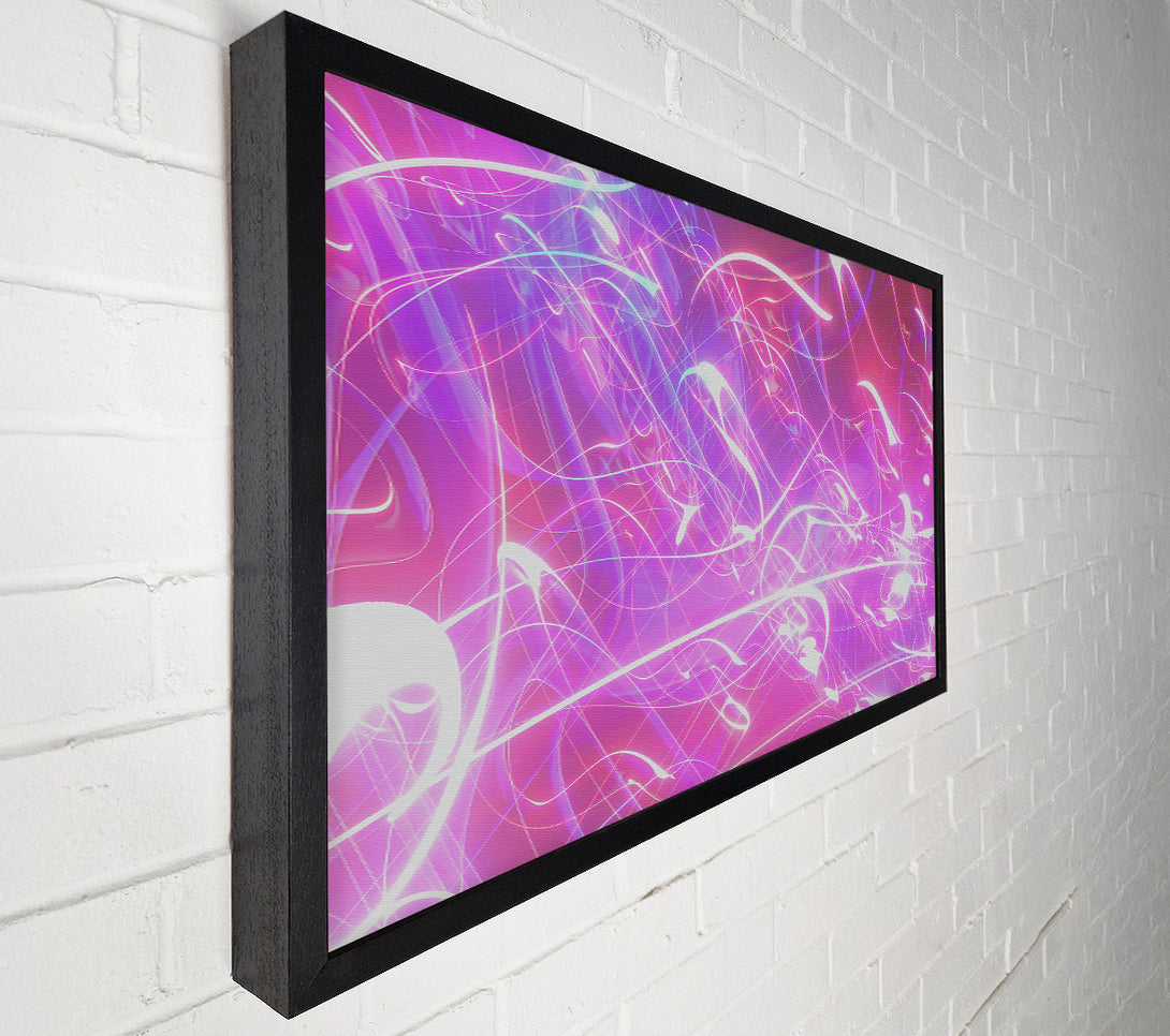  A Canvas Print of Pink Abstract Lines Canvas Wall Art