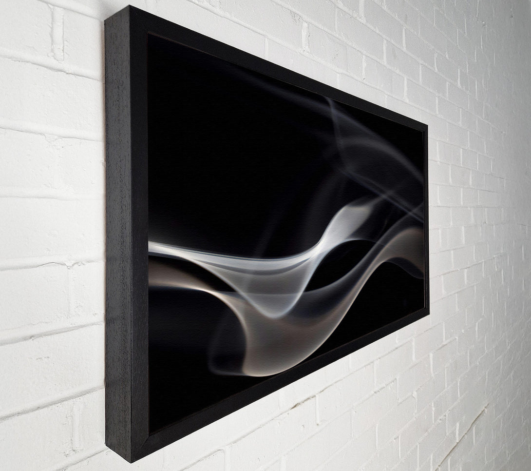  A Canvas Print of Silver Smoke Swirls Canvas Art