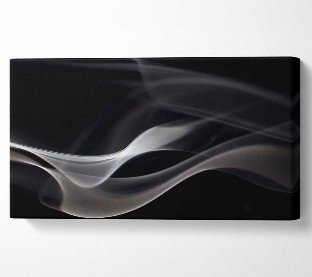  A Canvas Print of Silver Smoke Swirls Canvas Art