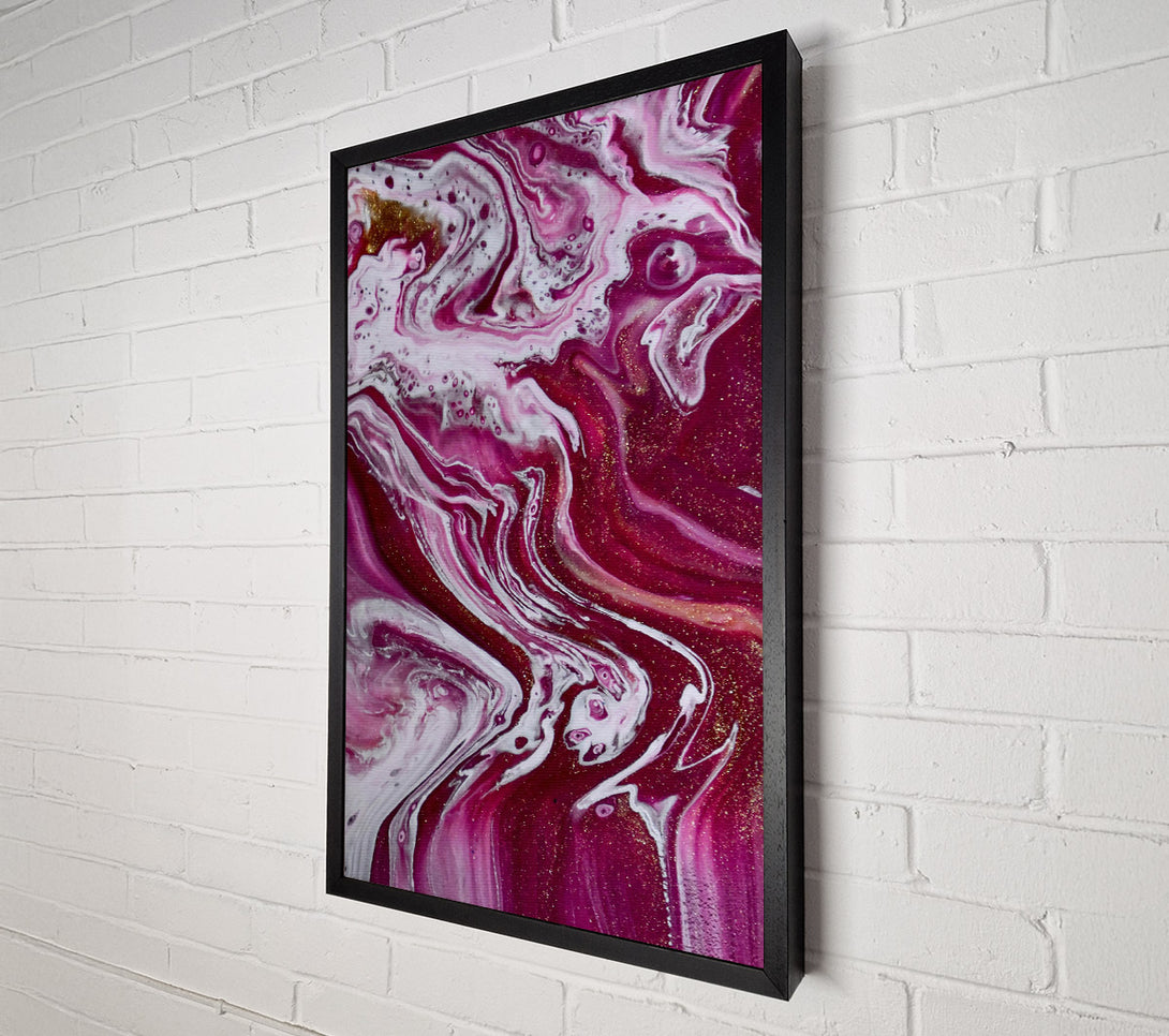  A Canvas Print of Crimson Swirls Canvas Print