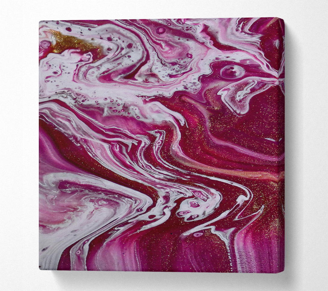  A Canvas Print of Crimson Swirls Canvas Print