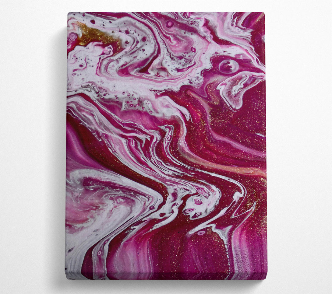  A Canvas Print of Crimson Swirls Canvas Print