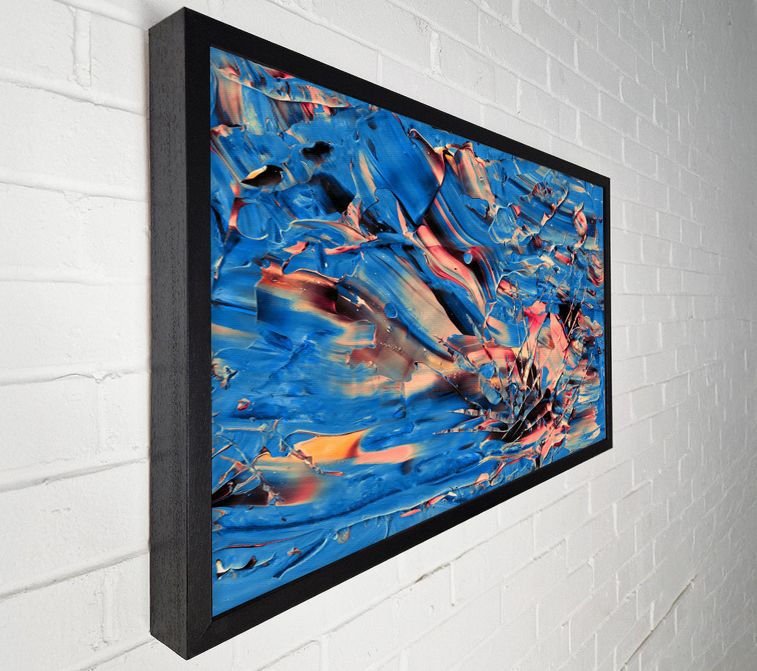  A Canvas Print of Azure Swirls And Hues Canvas Print