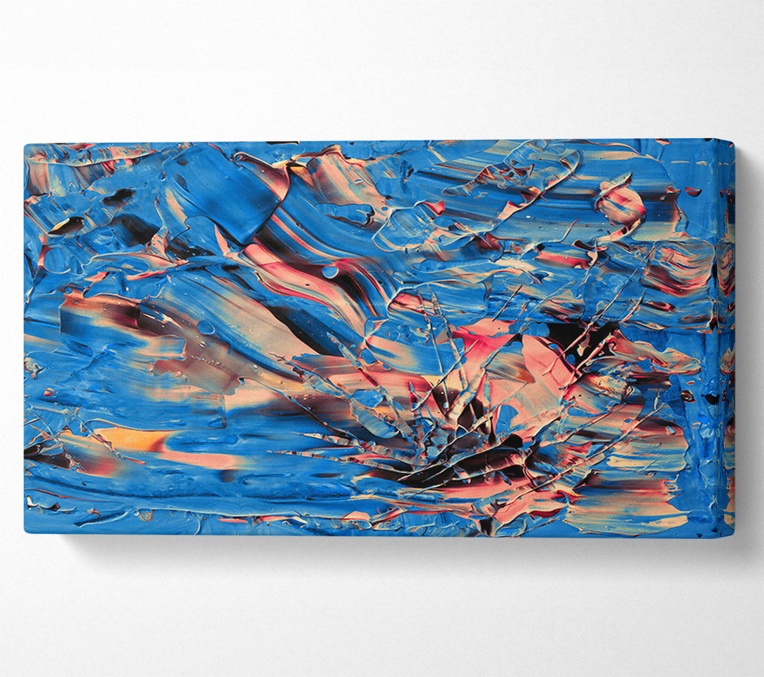  A Canvas Print of Azure Swirls And Hues Canvas Print