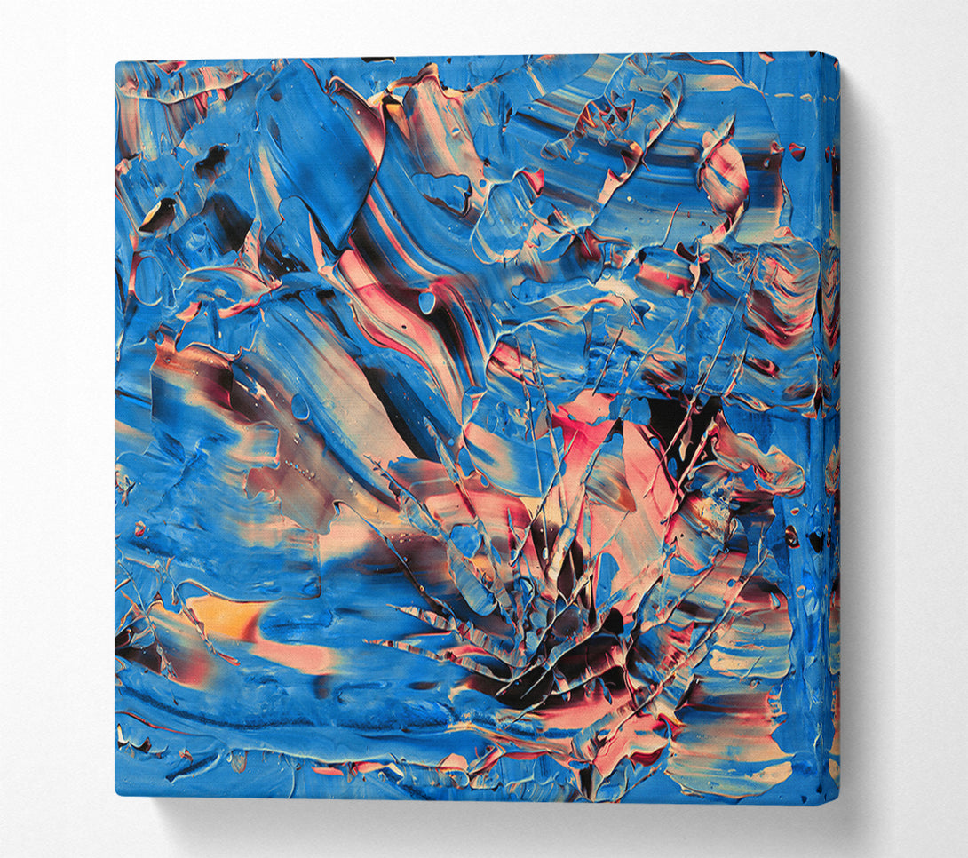 A Canvas Print of Azure Swirls And Hues Canvas Print