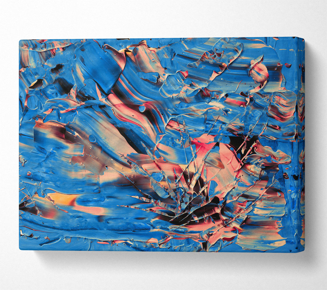  A Canvas Print of Azure Swirls And Hues Canvas Print