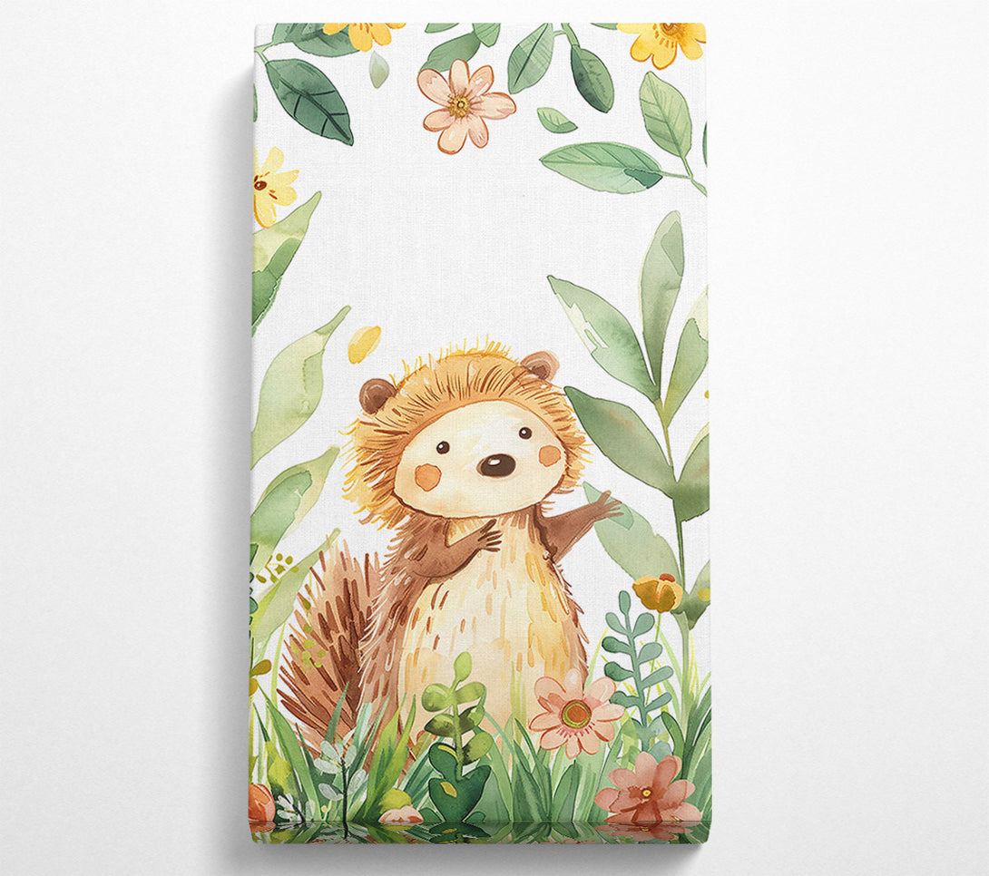  A Canvas Print of Golden Hedgehog Blooms Canvas Print