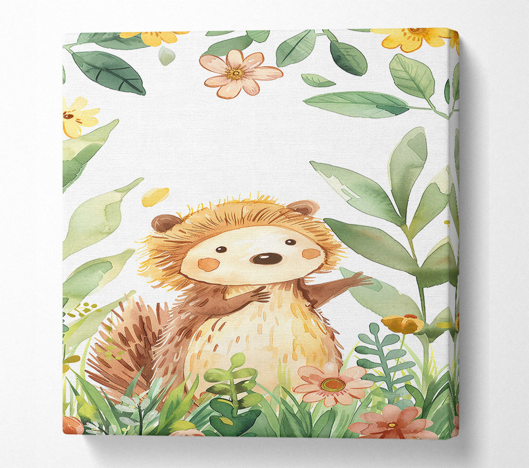  A Canvas Print of Golden Hedgehog Blooms Canvas Print