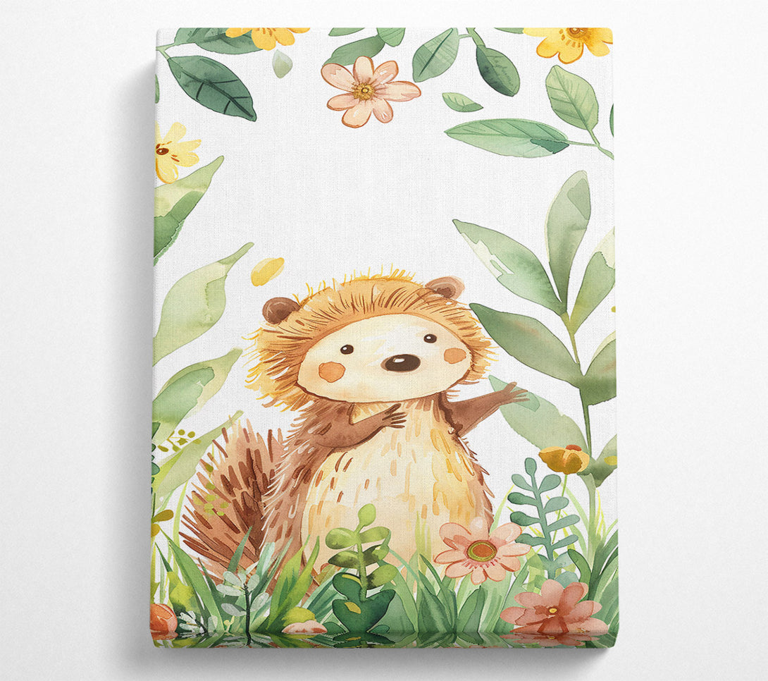  A Canvas Print of Golden Hedgehog Blooms Canvas Print