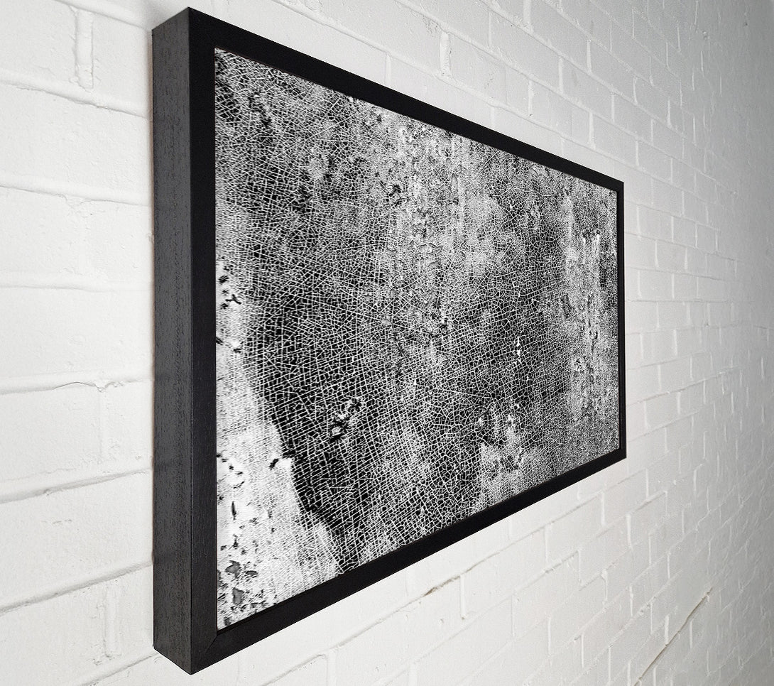  A Canvas Print of White Cracked Surface Canvas Print
