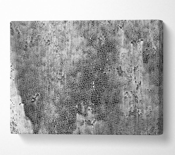  A Canvas Print of White Cracked Surface Canvas Print