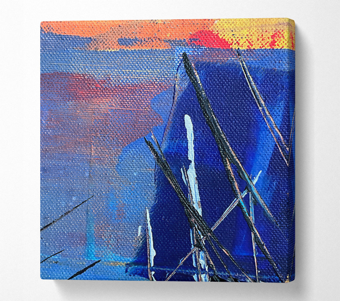 A Canvas Print of Indigo Night Sky Canvas Art