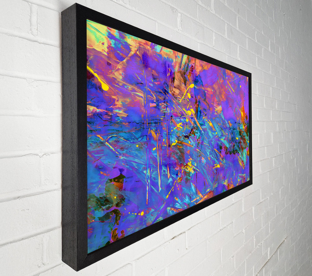  A Canvas Print of Violet Splatter Dreams Canvas Art